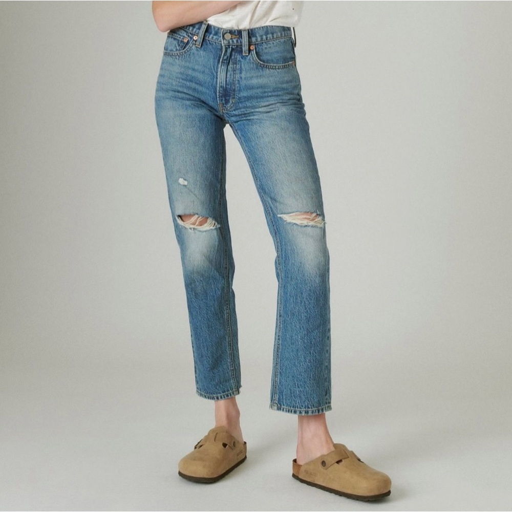 Lucky brand mid rise boy jean, 26/2